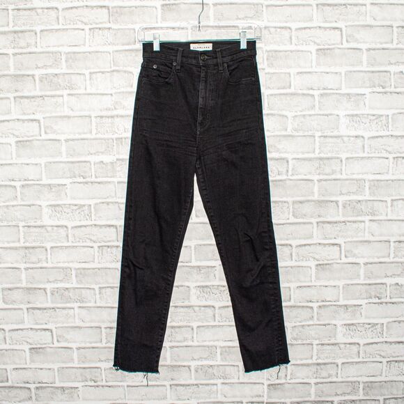 SLVRLAKE Beatnik High-Rise Denim Jeans in Black Size 25 - Picture 1 of 12